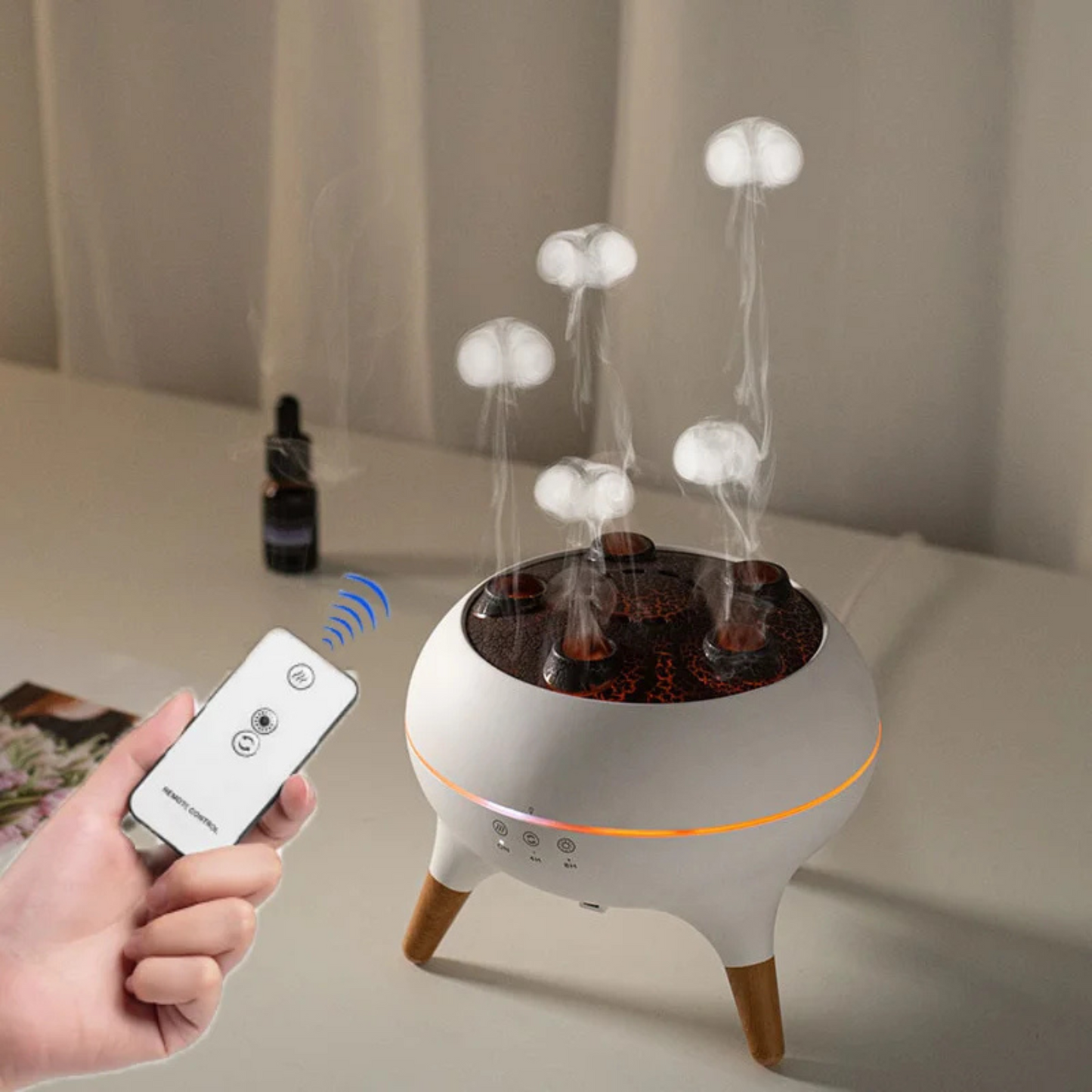 Diffuseur Trivela triple brume LED avec télécommande