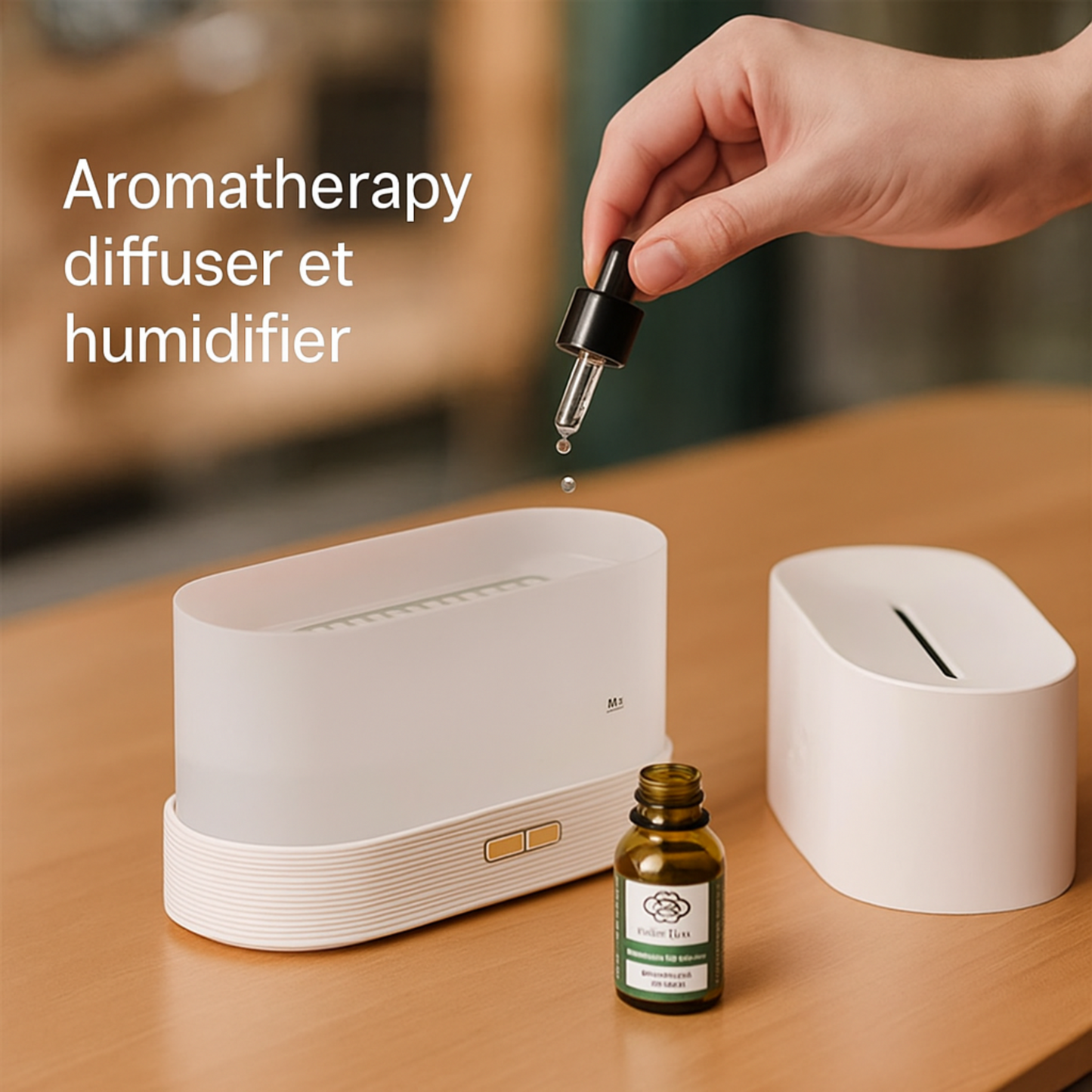 Boîte du diffuseur Volcanya ajout huiles essentielles