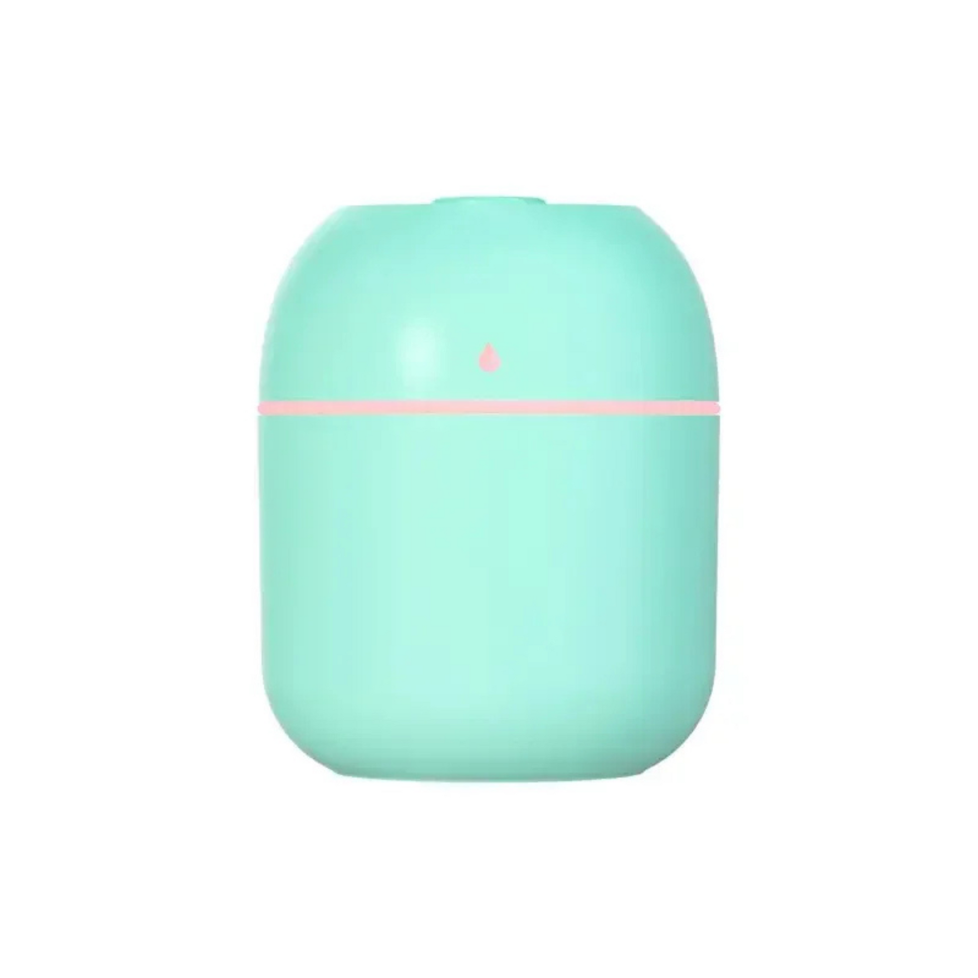 Diffuseur Capsulea vert menthe – brume ultrasonique sur fond blanc