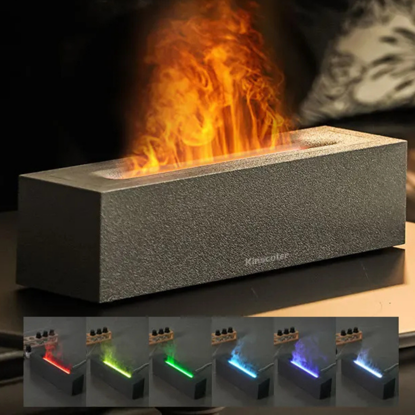 Flaméa – Diffuseur brume et lumière flamme