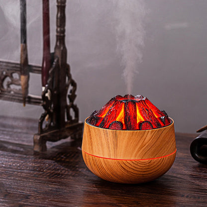 Diffuseur Emberis en fonctionnement avec brume et lumière animée